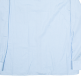 FORMTREU Mens Plain Shirt Blue Long Sleeve XL