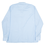 FORMTREU Mens Plain Shirt Blue Long Sleeve XL
