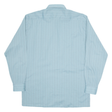 C&A Mens Shirt Blue Striped Long Sleeve M