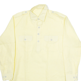 Womens Plain Shirt Yellow Long Sleeve M