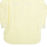 Womens Plain Shirt Yellow Long Sleeve M