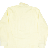 Womens Plain Shirt Yellow Long Sleeve M