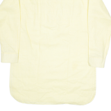 Womens Plain Shirt Yellow Long Sleeve M