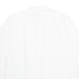 WALDE Mens Plain Shirt White Long Sleeve XL