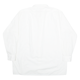 WALDE Mens Plain Shirt White Long Sleeve XL
