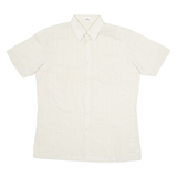 Mens Shirt Brown Striped M