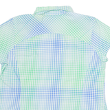 COLUMBIA Womens Shirt Green Check XL