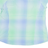 COLUMBIA Womens Shirt Green Check XL