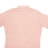 Mens Shirt Orange Check M