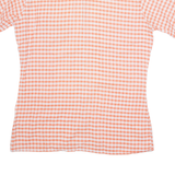 Mens Shirt Orange Check M