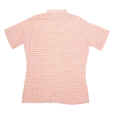 Mens Shirt Orange Check M