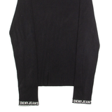 DKNY Womens Jumper Black Tight Knit M