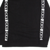 DKNY Mens Jumper Black Tight Knit Viscose M