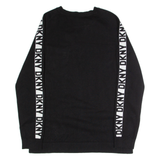 DKNY Mens Jumper Black Tight Knit Viscose M