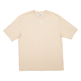 ADIDAS Womens T-Shirt Beige UK 10