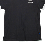 ADIDAS Womens T-Shirt Black UK 6