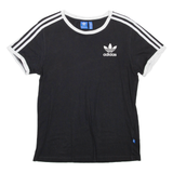 ADIDAS Womens T-Shirt Black UK 6