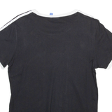 ADIDAS Womens T-Shirt Black UK 6