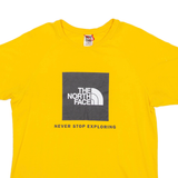 THE NORTH FACE Mens T-Shirt Yellow M