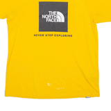 THE NORTH FACE Mens T-Shirt Yellow M