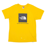 THE NORTH FACE Mens T-Shirt Yellow M