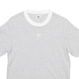 ADIDAS Womens T-Shirt Grey UK 4