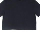 QUIKSILVER Cropped Oversized Womens T-Shirt Black XS