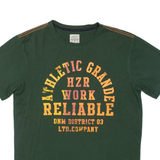 HUZAR DENIM Mens T-Shirt Green M