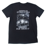 Motorcycle Mens Biker T-Shirt Black M