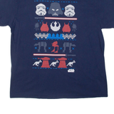 STAR WARS Mens T-Shirt Blue XL
