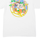 Mickey Mouse Christmas Womens T-Shirt White S