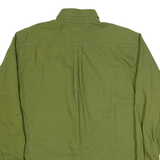TOMMY HILFIGER Mens Plain Shirt Green Long Sleeve M