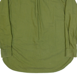 TOMMY HILFIGER Mens Plain Shirt Green Long Sleeve M