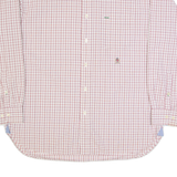 TOMMY HILFIGER Mens Shirt Red Check Long Sleeve L