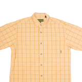 TIMBERLAND Mens Shirt Orange Check M