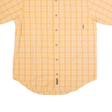TIMBERLAND Mens Shirt Orange Check M