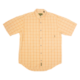 TIMBERLAND Mens Shirt Orange Check M