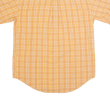 TIMBERLAND Mens Shirt Orange Check M