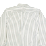 TOMMY HILFIGER Mens Shirt Beige Striped Long Sleeve L