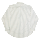 TOMMY HILFIGER Mens Shirt Beige Striped Long Sleeve L