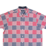 NAUTICA Mens Shirt Red Patchwork XL