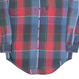 CHAPS RALPH LAUREN Mens Shirt Red 90s Check Long Sleeve L