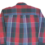 CHAPS RALPH LAUREN Mens Shirt Red 90s Check Long Sleeve L