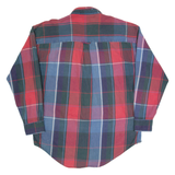 CHAPS RALPH LAUREN Mens Shirt Red 90s Check Long Sleeve L