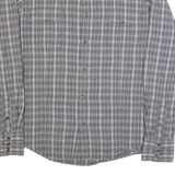 NAUTICA Athletic Fit Mens Shirt Black Check Long Sleeve XL