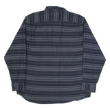 WRANGLER Mens Shirt Blue Striped Long Sleeve XL