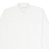 LINEA HB Mens Formal Shirt White 90s Long Sleeve L