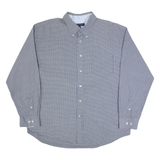 TOMMY HILFIGER Mens Shirt Blue Check Long Sleeve XL