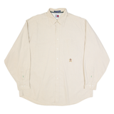 TOMMY HILFIGER Mens Shirt Beige Long Sleeve XL