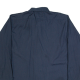 DICKIES Mens Worker Shirt Blue Long Sleeve L